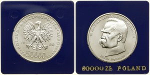 Polsko, 50 000 PLN, 1988, Varšava