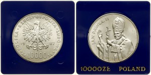 Poľsko, 10.000 PLN, 1987, Varšava