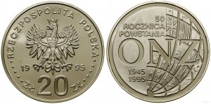 Pologne, 20 zloty, 1995, Varsovie