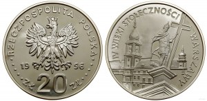 Pologne, 20 zloty, 1996, Varsovie