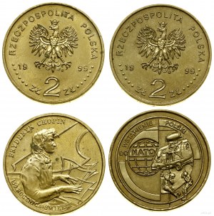 Polen, Satz von 2 x 2 Gold, 1999, Warschau