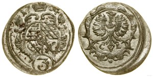 Sliezsko, greszel (3 feniges), 1704 CVL, Olesnica