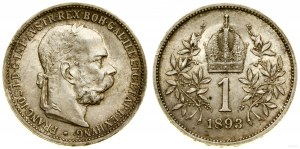 Autriche, 1 couronne, 1893, Vienne