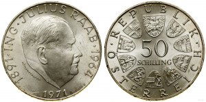 Autriche, 50 shillings, 1971, Vienne