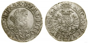 Boemia, 3 krajcars, 1637, Praga