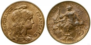 Francia, 5 centesimi, 1900, Parigi
