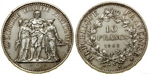 Francja, 10 franków, 1968, Paryż