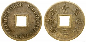 French Indochina, 2 sepeque, 1879 A, Paris