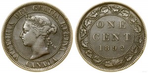 Canada, 1 cent, 1892, London