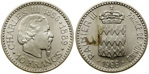 Monako, 10 frankov, 1966, Paríž