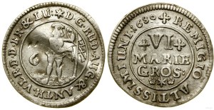 Allemagne, 6 centimes marials, 1689, Braunschweig