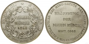 Niemcy, dwutalar, 1840, Frankfurt