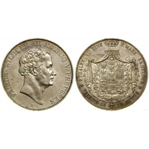 Niemcy, dwutalar = 3 1/2 guldena, 1839 A, Berlin