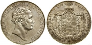 Allemagne, deux dollars = 3 1/2 florins, 1839 A, Berlin