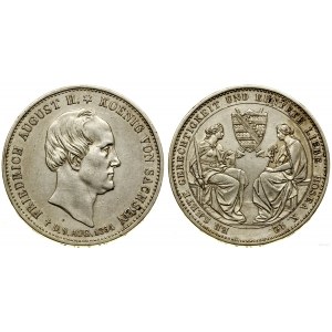 Niemcy, talar pośmiertny, 1854, Drezno