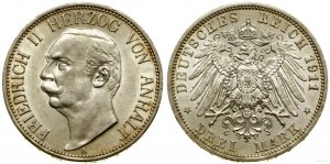Allemagne, 3 marks, 1911 A, Berlin