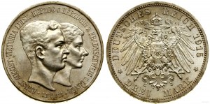 Allemagne, 3 marques, 1915 A, Berlin