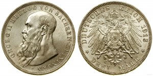 Nemecko, 3 marky, 1913 D, Mníchov