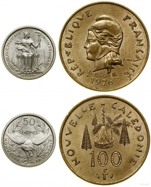 New Caledonia, lot 2 coins