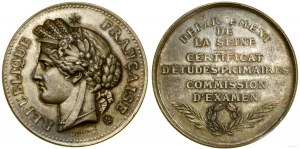 Francja, żeton pamiątkowy, bez daty (po 1880)