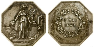 France, token, 1859