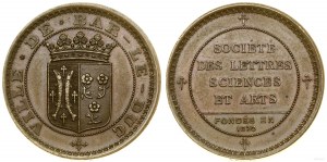 Francúzsko, medaila Združenia literatúry, vedy a umenia, 1870, Bar-le-Duc