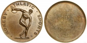 Grande-Bretagne, médaille de l'école de sport de Rokeby, datée de 1939
