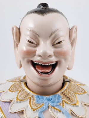 WACKELPAGODE- lachende Chinesin, Sachsen, Meißen, um 1760