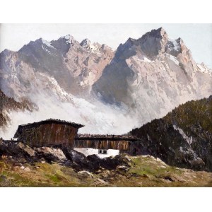 Arnold GRABONE (owned by Johan Georg ARNOLD), MOUNTAIN LANDSCAPE WITH CHATS