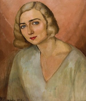 Maria NASSON (NASSAU) FROMOWICZ, PORTRET KOBIETY, 1930