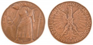 MEDAILLE ZUM zehnten Jahrestag der Wiedererlangung der Freiheit, Staatliche Münze, 1928