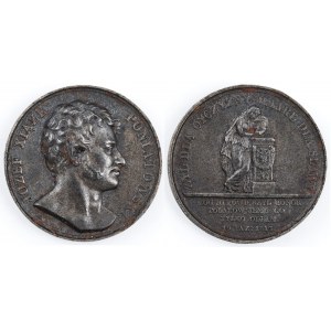 MEDAL NA PAMIĄTKĘ ŚMIERCI JÓZEFA PONIATOWSKIEGO, Huta Białogon, 1813