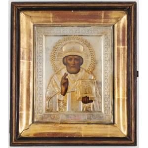 IICON OF HOLY MICHAEL THE WONDERFUL, Russia, Moscow, Yegor Kuzmich Cheryatov, 1899 - 1908