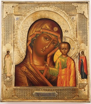 Icône, Mère de Dieu de Kazan, Russie, Moscou, 1885
