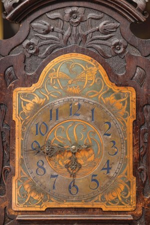 SECESSIONAL FLOOR CLOCK, Saxony, Dresden, Paul Thimig, ca. 1900.