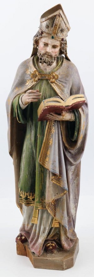 HOLY BISHOP WITH A BOOK, 2nd half of the 19th century.