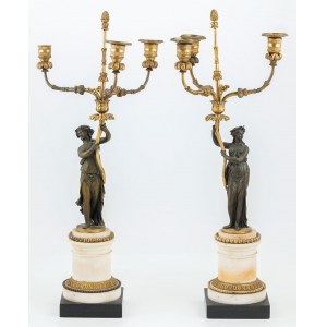 A Pair of Candelabra, mid-19th century.