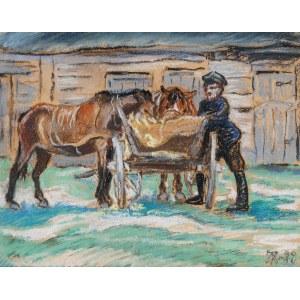 PRZY WOZIE Z SIANEM, 1932