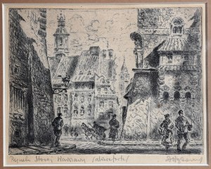 Dariusz Wąsowicz (1910-1973), Old Warsaw Market Square, ca. 1935