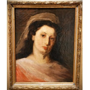 Painter Unknown, Portrait of a woman k. 19th c.