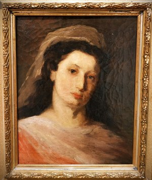Unbekannter Maler, Porträt einer Frau, 19.