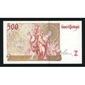 PORTUGAL - 500 escudos 1997 - autograph by designer Czeslaw Slania