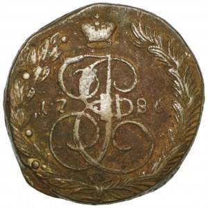 RUSSIA - 5 kopecks 1786 - Catherine II