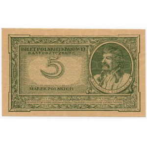 5 poľských značiek 1919 - séria IN