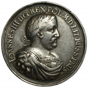 Medal koronacyjny nieznanego autora 1676 - Ex 27 aukcja WCN
