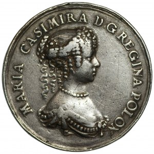 Medal koronacyjny nieznanego autora 1676 - Ex 27 aukcja WCN