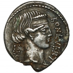 RÍM - L.Scribonius Libo - denár, 65-61 pred Kr.