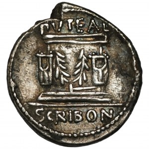 RÍM - L.Scribonius Libo - denár, 65-61 pred Kr.