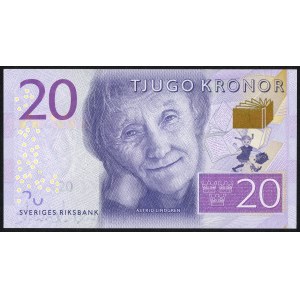SWEDEN - 20 crowns - autographed by Piotr Naszarkowski
