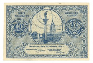 10 haléřů 1924 - Vstupenka